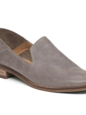 Women's Lucky Brand Tan/Gray Slip-On Leather Loafer